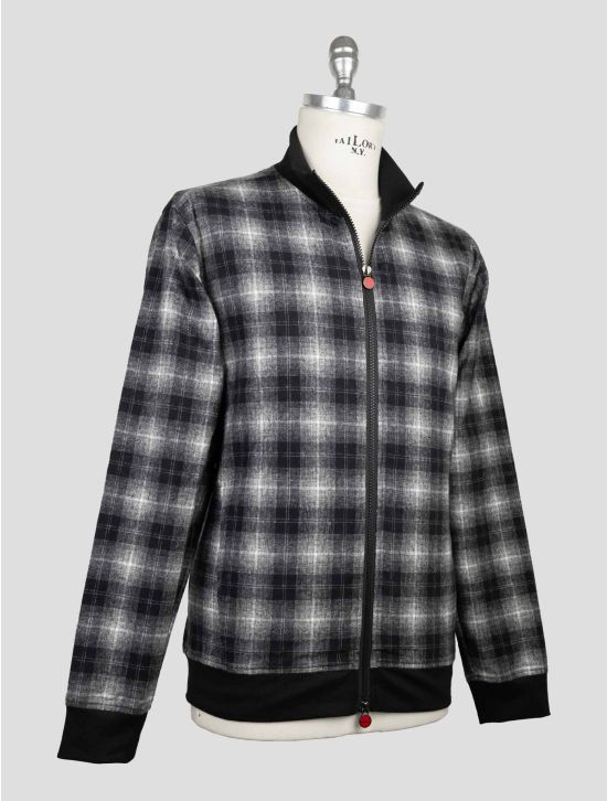 Kiton Black Cotton Coat B-One 2