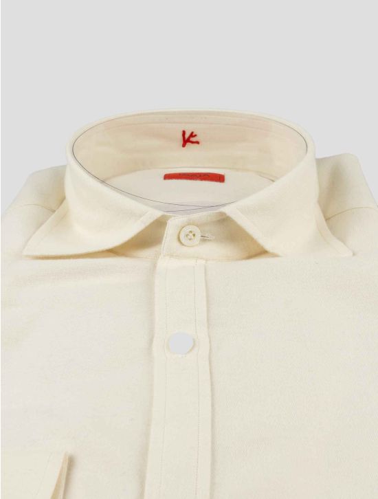 Isaia White Cotton Silk Shirt 2