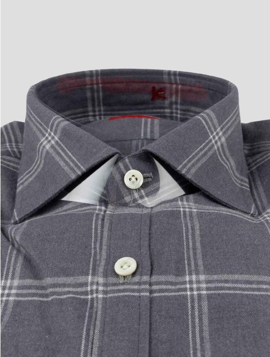 Isaia Gray Cotton Shirt 2