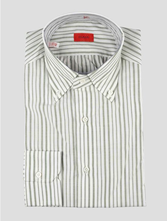 Isaia White Cotton Shirt 1