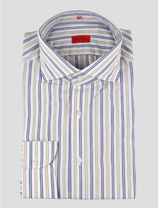 Isaia Multicolor Cotton Shirt 1
