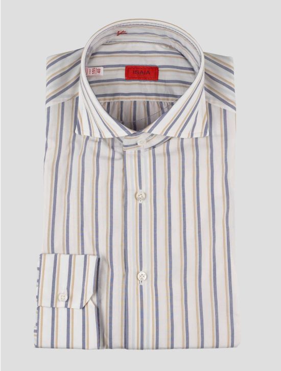 Isaia Multicolor Cotton Shirt 1