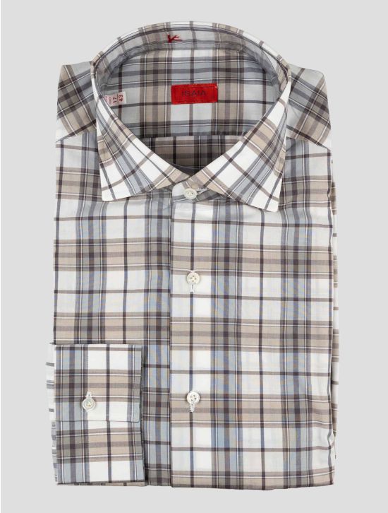 Isaia Multicolor Cotton Shirt 1