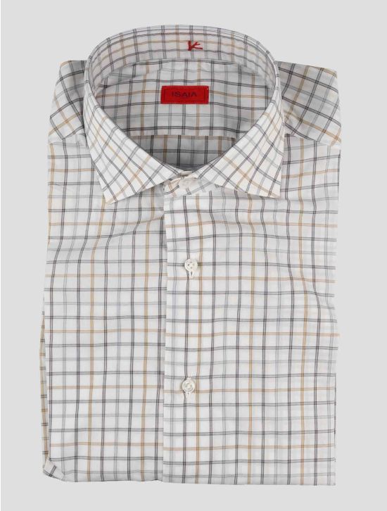 Isaia Multicolor Cotton Shirt 1