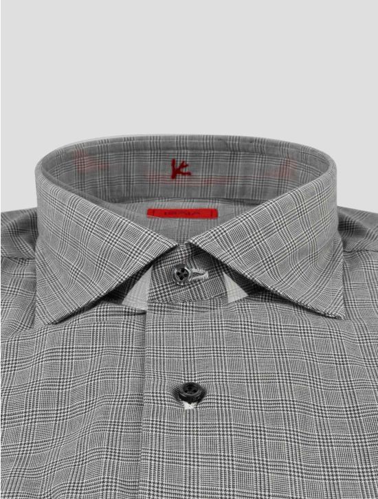 Isaia Gray Cotton Cashmere Shirt 2