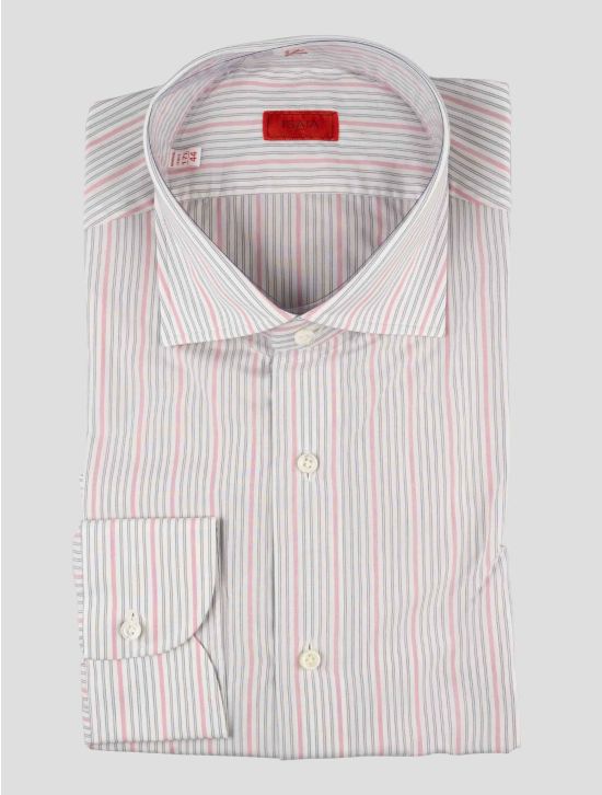 Isaia Multicolor Cotton Shirt 1