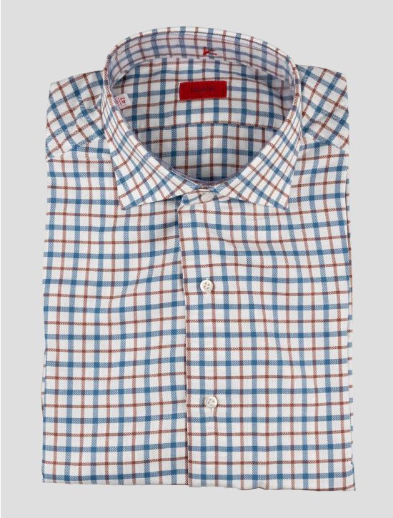 Isaia Multicolor Cotton Shirt 1