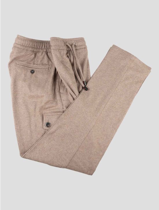 Isaia Brown Wool Cashmere Cargo Pants 2