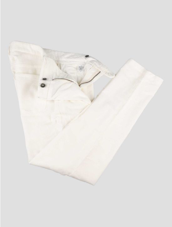 Isaia White Cotton Ea Pants 2