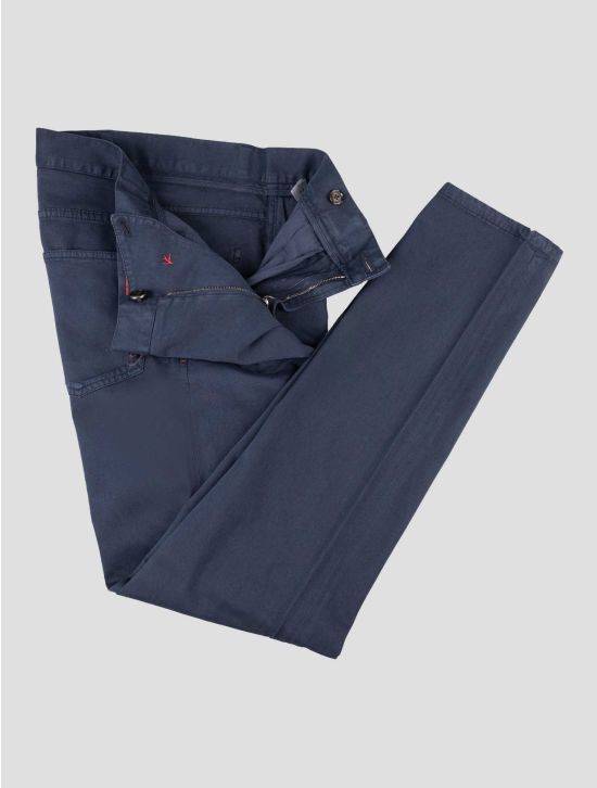 Isaia Blue Cotton Cashmere Ea Pants 2