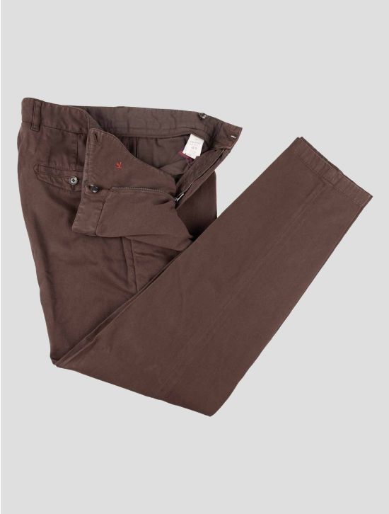 Isaia Brown Cotton Cashmere Ea Pants 2