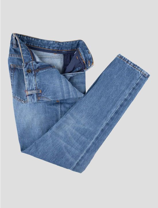 Isaia Blue Cotton Jeans 2