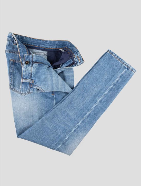 Isaia Blue Cotton Jeans 2