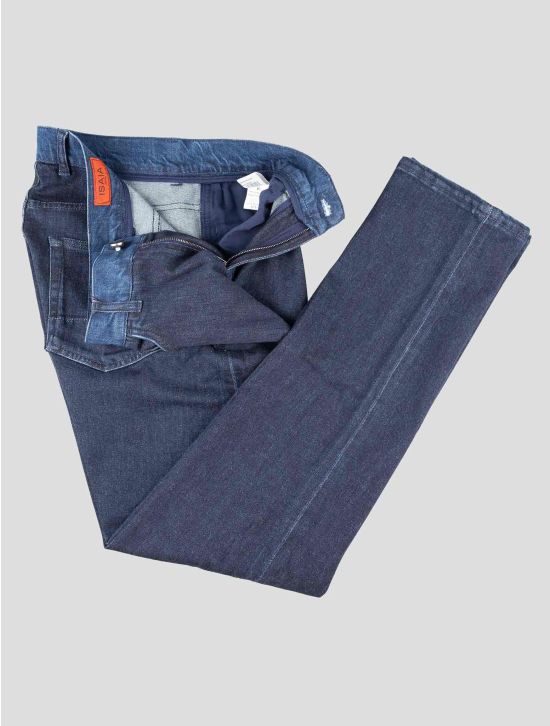Isaia Dark Blue Cotton Cashmere Ea Jeans 2