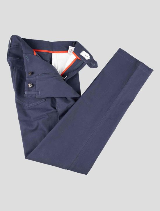 Isaia Blue Cotton Ea Pants 2