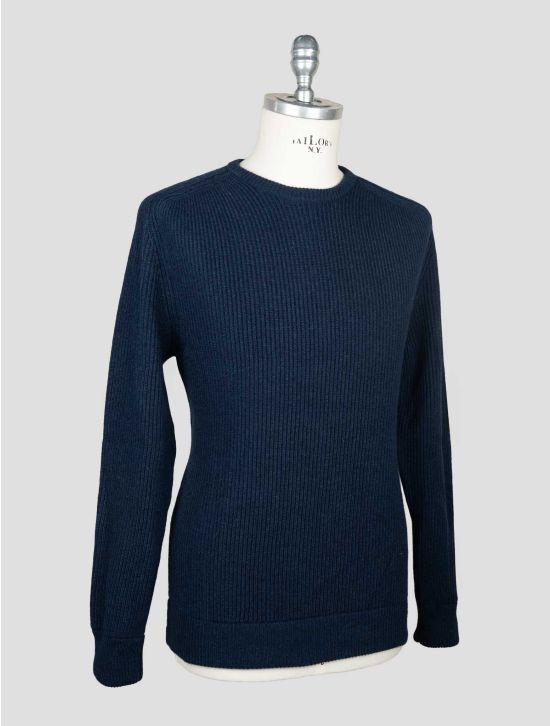 Isaia Dark Blue Cashmere Sweater Crewneck 2