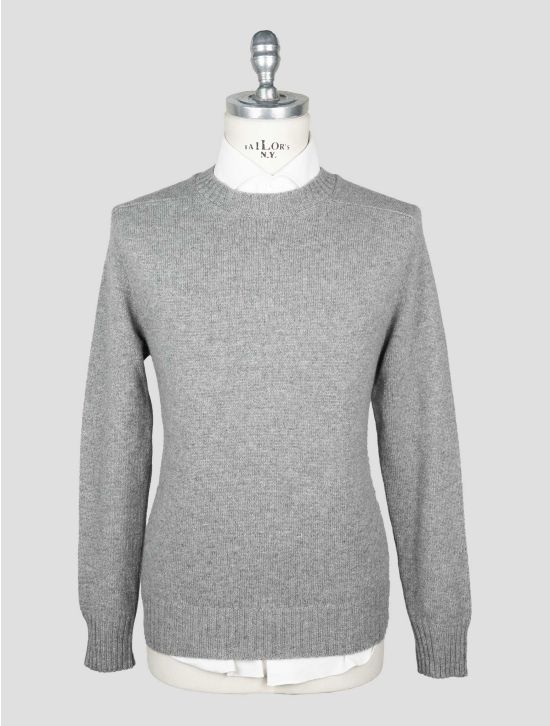 Isaia Gray Cashmere Sweater Crewneck 1