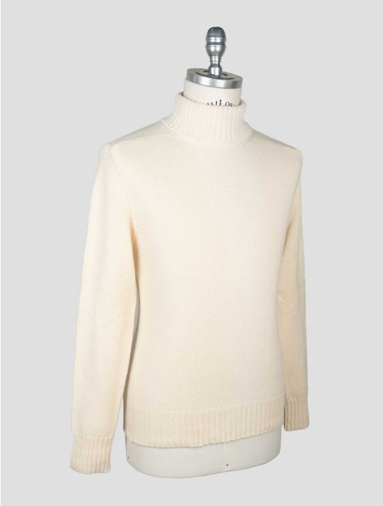 Isaia White Cashmere Sweater Crewneck 2