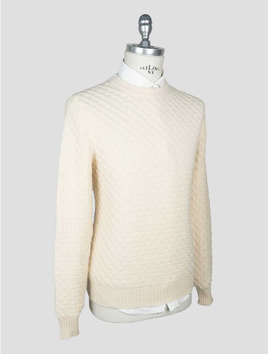 Isaia White Cashmere Sweater Crewneck 2