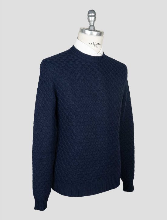Isaia Dark Blue Cashmere Sweater Crewneck 2