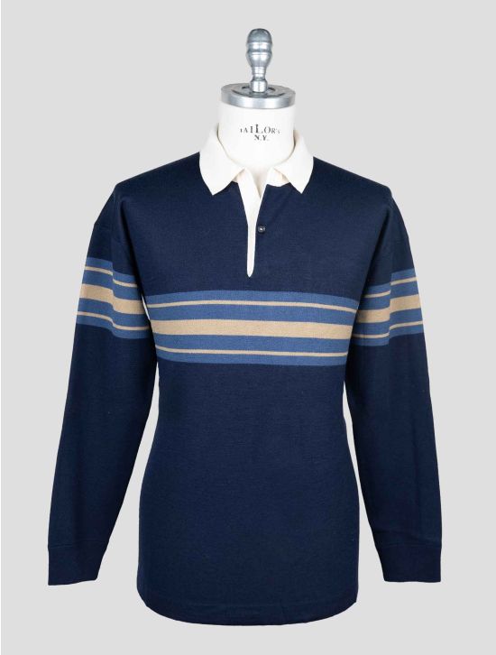 Isaia Multicolor Wool Silk Cashmere Sweater Polo 1