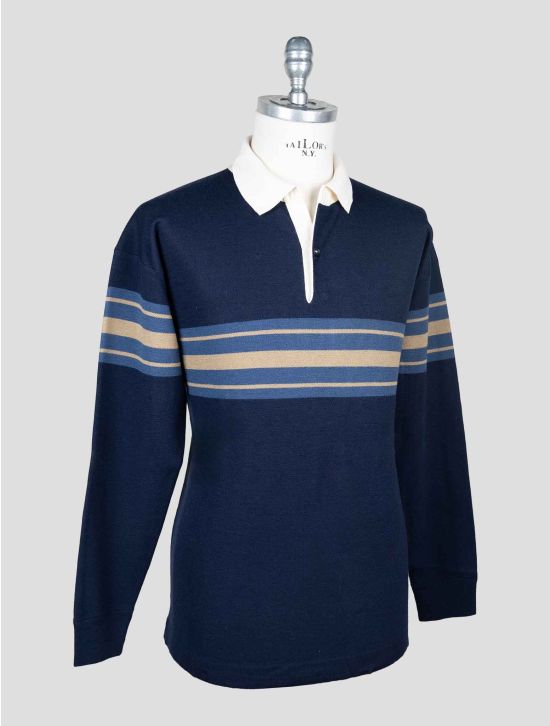 Isaia Multicolor Wool Silk Cashmere Sweater Polo 2