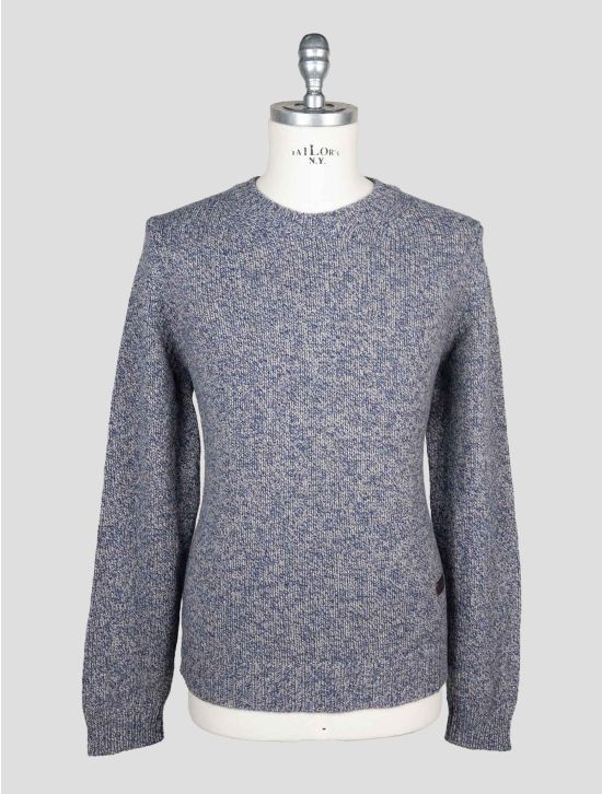 Isaia Blue Gray Cashmere Sweater Crewneck 1