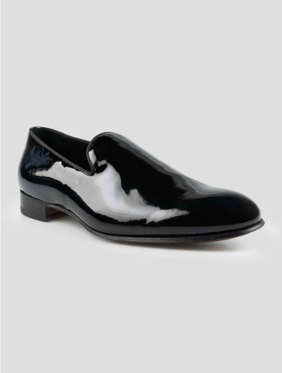 Isaia Black Leather Loafers 2