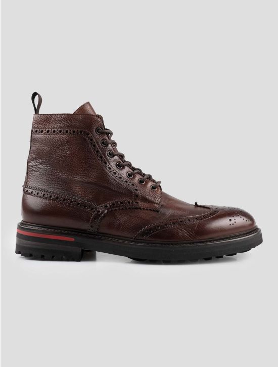 Isaia Brown Leather Boots 1