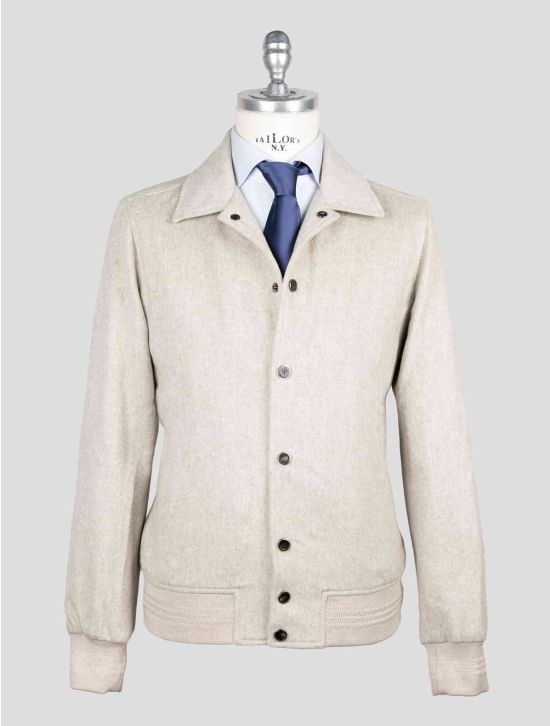Isaia Beige Cashmere Coat 1