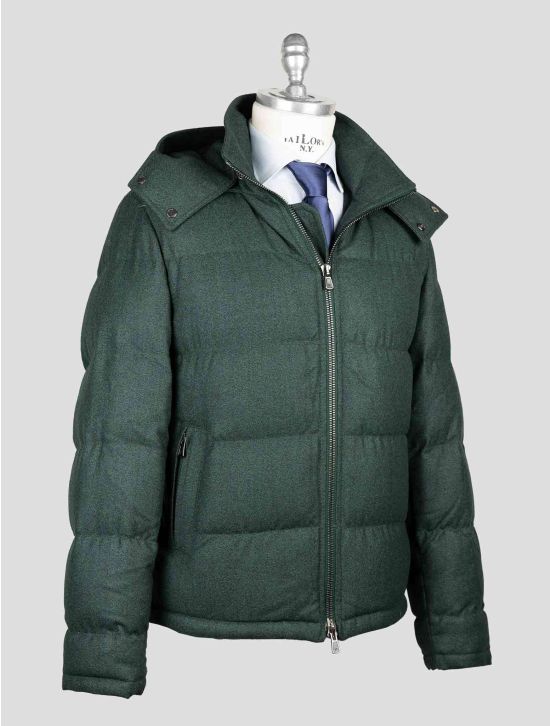 Isaia Green Wool Coat 2
