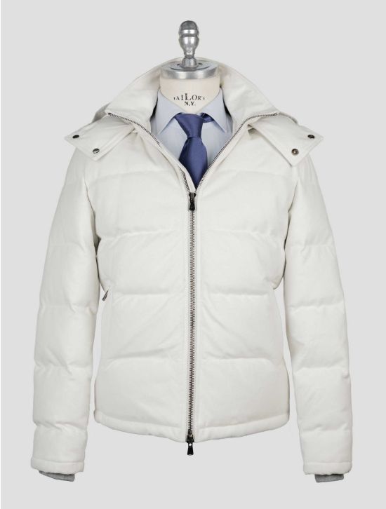 Isaia White Wool Cashmere Coat 1