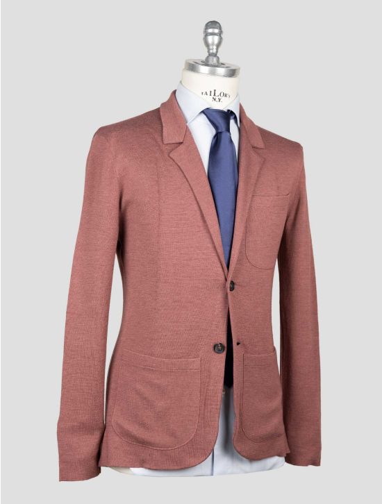 Isaia Burgundy Wool Silk Cashmere Blazer 2