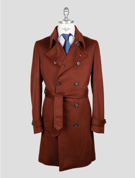 Isaia Red Cashmere Overcoat 1