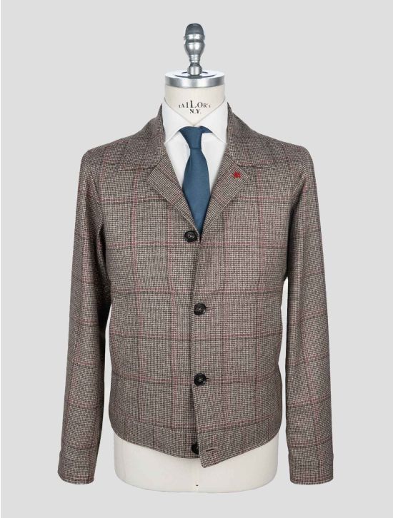 Isaia Multicolor Wool Coat 1
