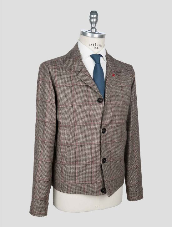 Isaia Multicolor Wool Coat 2