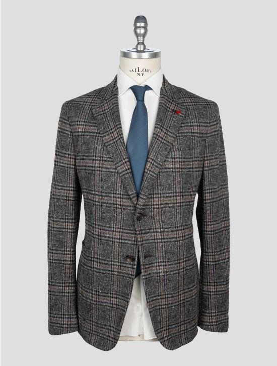 Isaia Multicolor Wool Cotton Silk Blazer 1