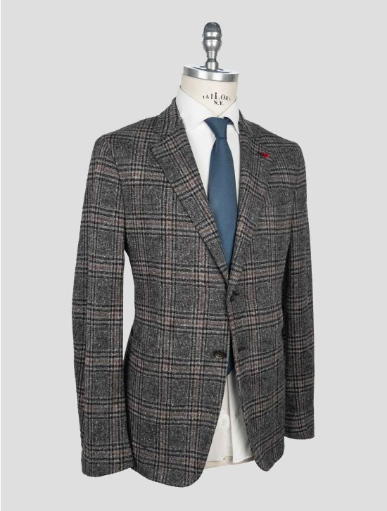 Isaia Multicolor Wool Cotton Silk Blazer 2