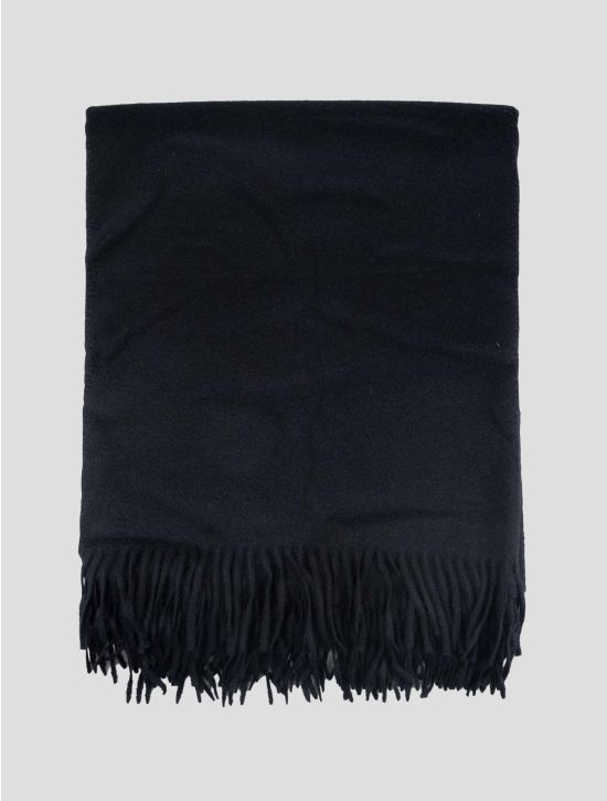 Isaia Dark Blue Cashmere Blanket 1