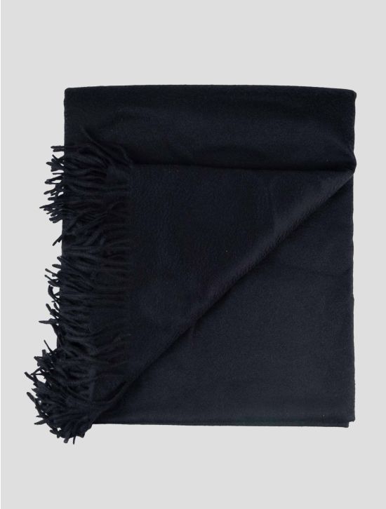 Isaia Dark Blue Cashmere Blanket 2