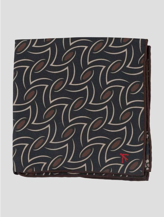 Isaia Multicolor Silk Pocket Square 1