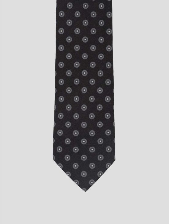 Isaia Gray Silk Tie 2