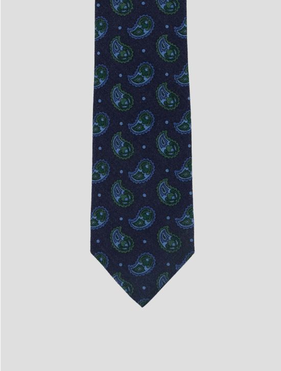 Isaia Multicolor Wool Silk Tie 2