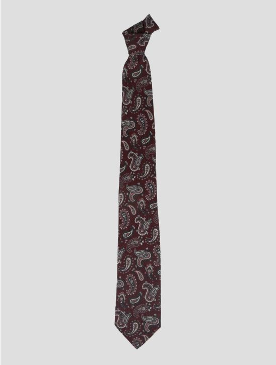Isaia Multicolor Wool Silk Tie 1