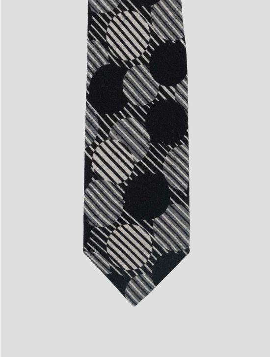Isaia Multicolor Wool Silk Tie 2