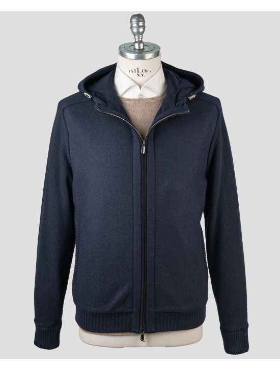 Cesare Attolini Blue Wool Coat 1