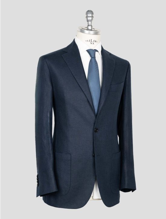 Sartorio Napoli Blue Linen Blazer 2