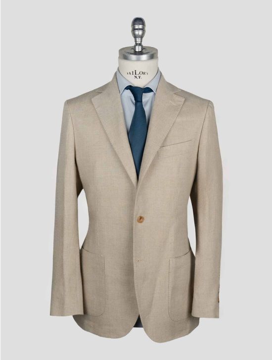 Sartorio Napoli Beige Linen Blazer 1