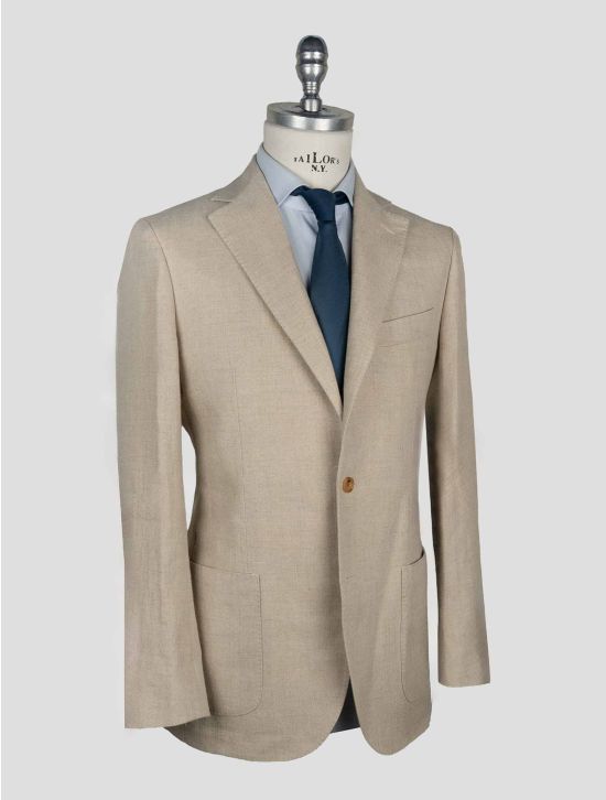 Sartorio Napoli Beige Linen Blazer 2