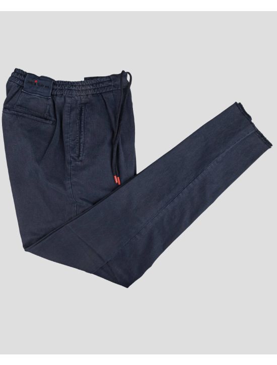 Kiton Blue Lyocell Cotton Ea Pants 1